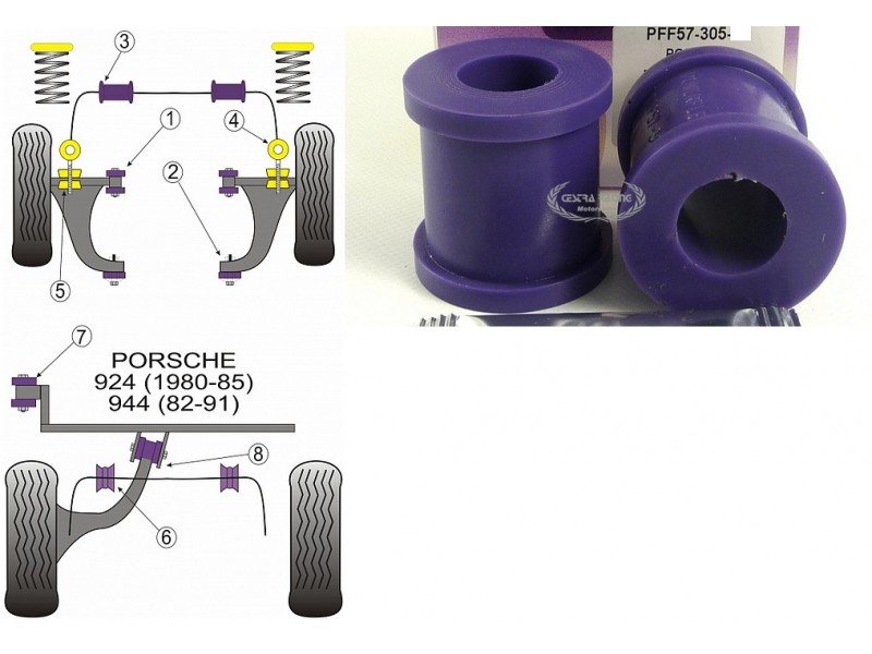 PORSCHE - 924 AND S (ALL YEARS) - 944 (1982>1985) (KIT 2 PEZZI)