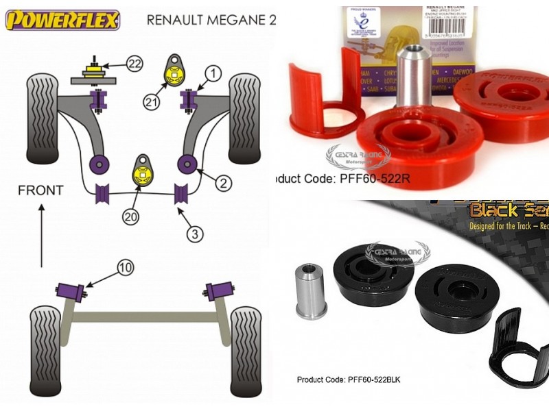 RENAULT - MEGANE II INC RS 225, R26 AND CUP (02>08) (KIT 1 PEZZO)