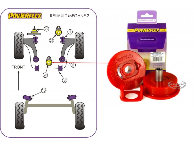 RENAULT - MEGANE II INC RS 225, R26 AND CUP (02>08) (KIT 1 PEZZO)