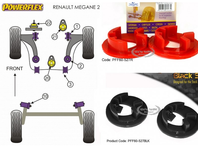 RENAULT - MEGANE II INC RS 225, R26 AND CUP (02>08) (KIT 1 PEZZO)