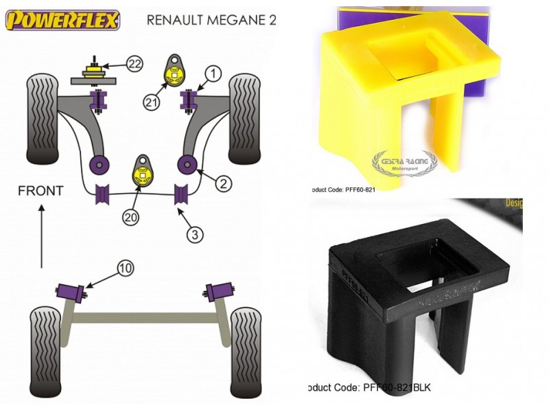 RENAULT - MEGANE II INC RS 225, R26 AND CUP (02>08) (KIT 1 PEZZO)