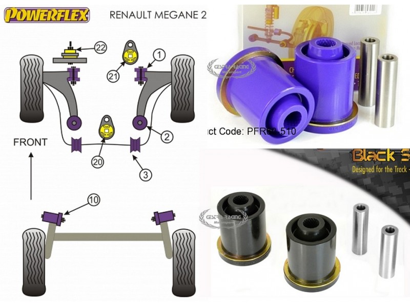 RENAULT - MEGANE II INC RS 225, R26 AND CUP (02>08) (KIT 2 PEZZI)