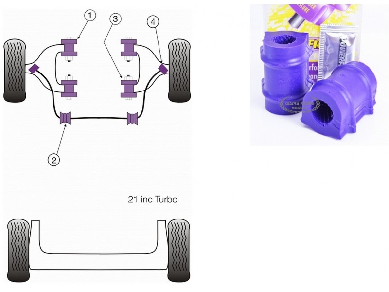 RENAULT - R21 INC TURBO (KIT 2 PEZZI)