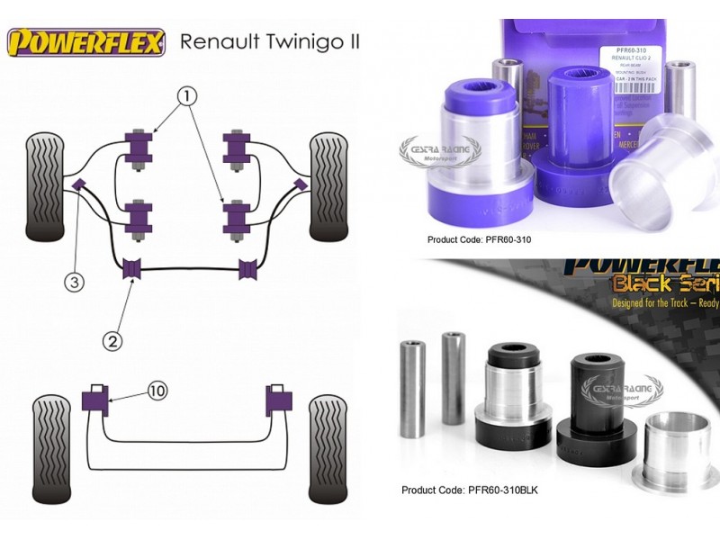 RENAULT - TWINGO II (2007>2014) (KIT 2 PEZZI)