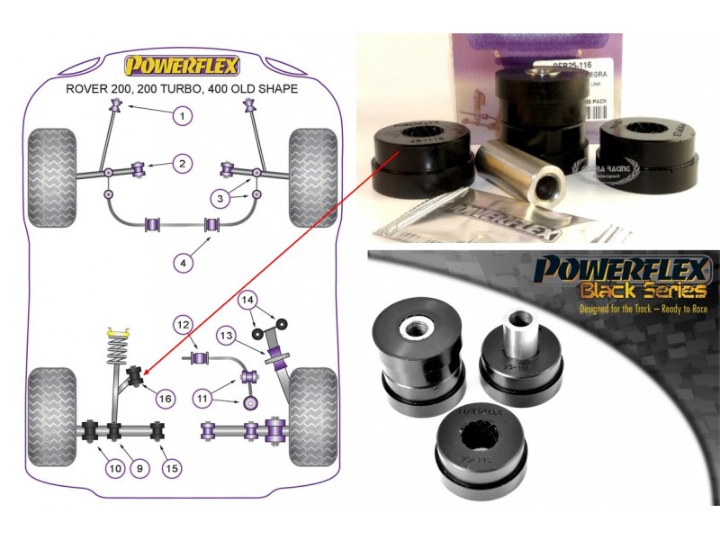 ROVER - 200 SERIES - 400 SERIES (OLD SHAPE) (KIT 2 PEZZI)