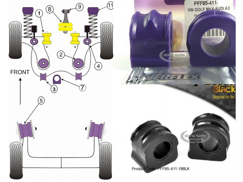 SEAT - LEON & CUPRA R MK1 TYP 1M 2WD/4WD (99>05) (KIT 2 PEZZI)