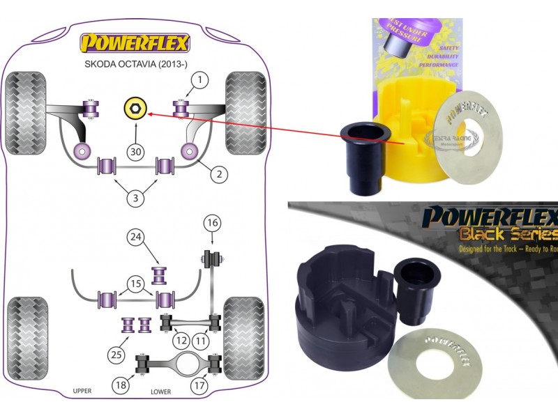 SKODA - OCTAVIA MK3 5E (13>) - PONTE RIGIDO + MULTILINK (KIT 1 PEZZO)