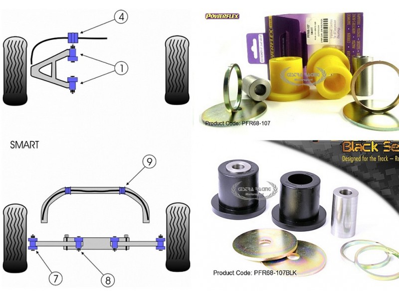 SMART - FORTWO, CITY-COUPE AND ROADSTER / BRABUS (98>07) (KIT 2 PEZZI)