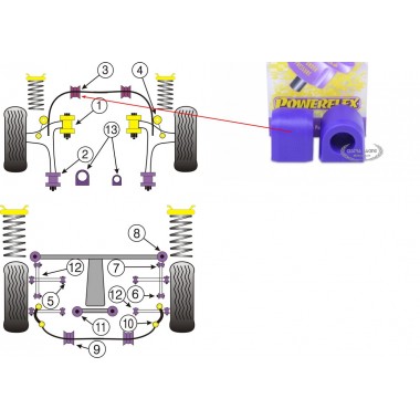 SUBARU - LEGACY BD & BG (1993>1999) (KIT 2 