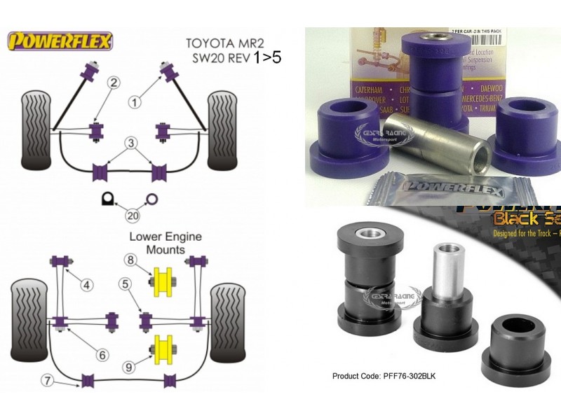 TOYOTA - MR2 SW20 (89>99) - MR2 SW20 REV 1-5 (89>99) (KIT 2 PEZZI)