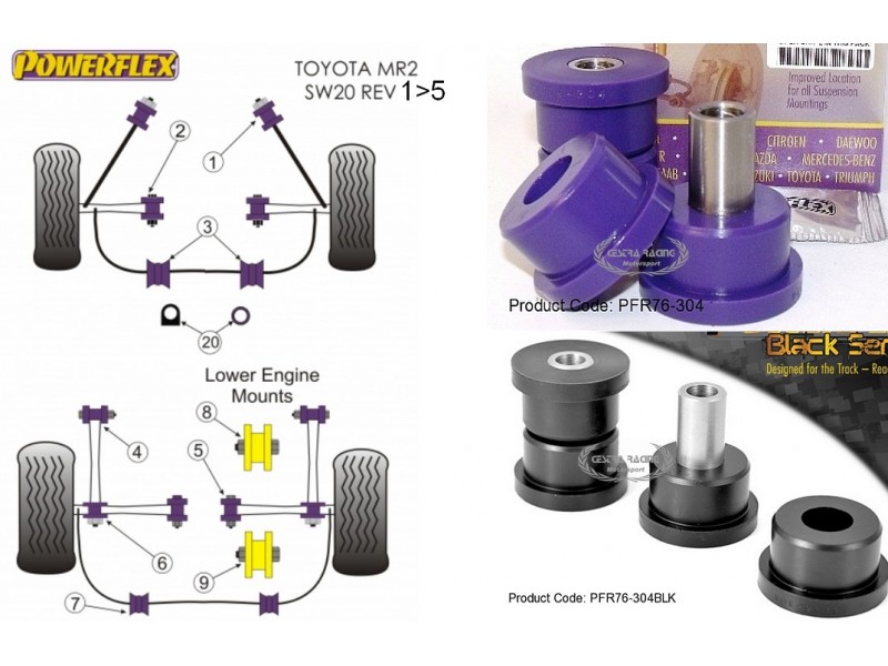 TOYOTA - MR2 SW20 (89>99) - MR2 SW20 REV 1-5 (89>99) (KIT 2 PEZZI)