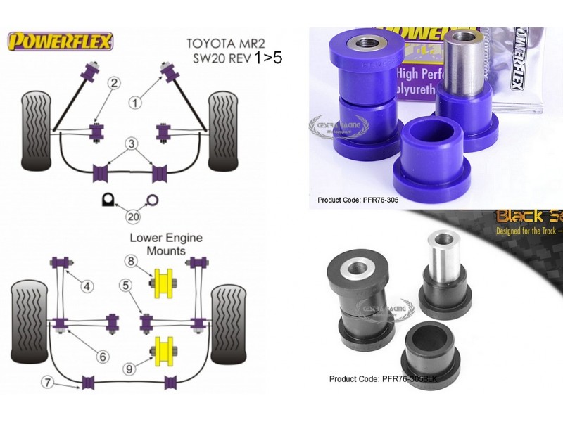 TOYOTA - MR2 SW20 (89>99) - MR2 SW20 REV 1-5 (89>99) (KIT 2 PEZZI)