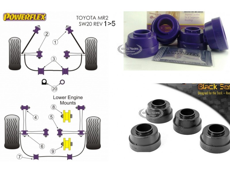 TOYOTA - MR2 SW20 (89>99) - MR2 SW20 REV 1-5 (89>99) (KIT 2 PEZZI)