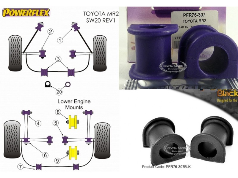 TOYOTA - MR2 SW20 (89>99) - MR2 SW20 REV 1-5 (89>99) (KIT 2 PEZZI)