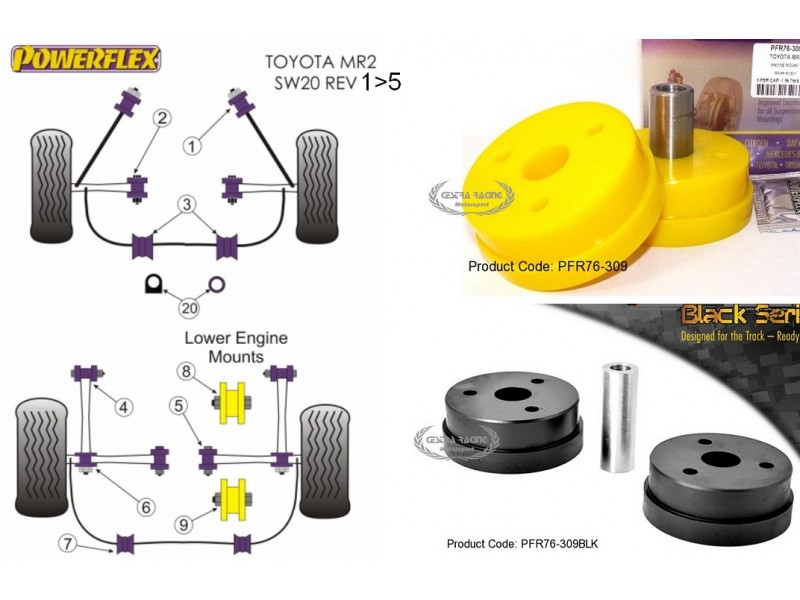 TOYOTA - MR2 SW20 (89>99) - MR2 SW20 REV 1-5 (89>99) (KIT 1 PEZZO)