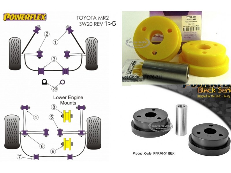 TOYOTA - MR2 SW20 (89>99) - MR2 SW20 REV 1-5 (89>99) (KIT 1 PEZZO)