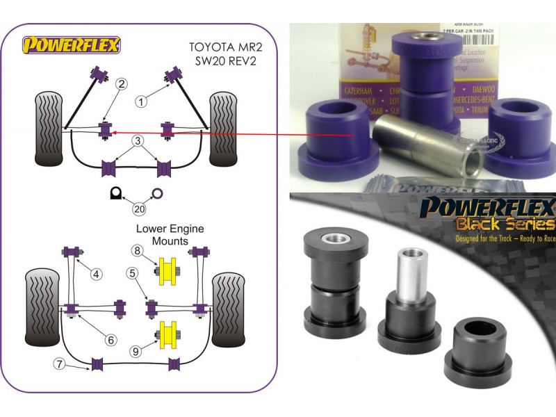 TOYOTA - MR2 SW20 REV 2-5 (1991>1999) (KIT 2 PEZZI)