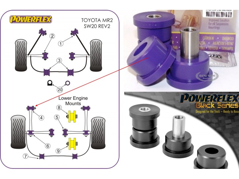 TOYOTA - MR2 SW20 REV 2-5 (1991>1999) (KIT 2 PEZZI)