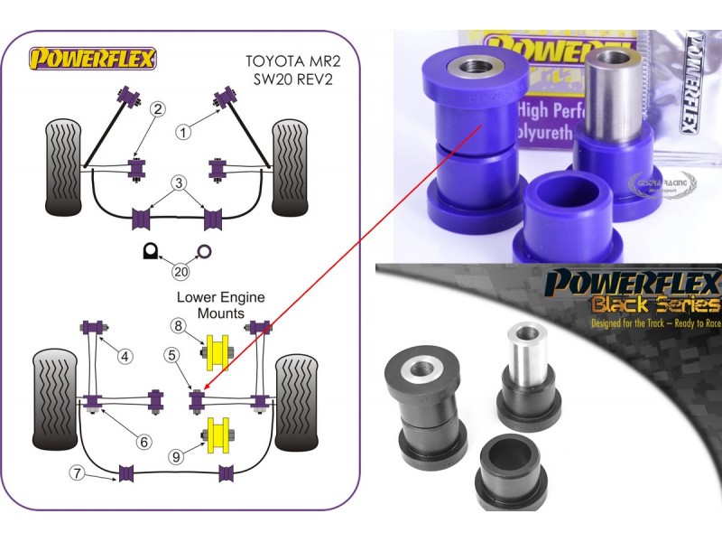 TOYOTA - MR2 SW20 REV 2-5 (1991>1999) (KIT 2 PEZZI)