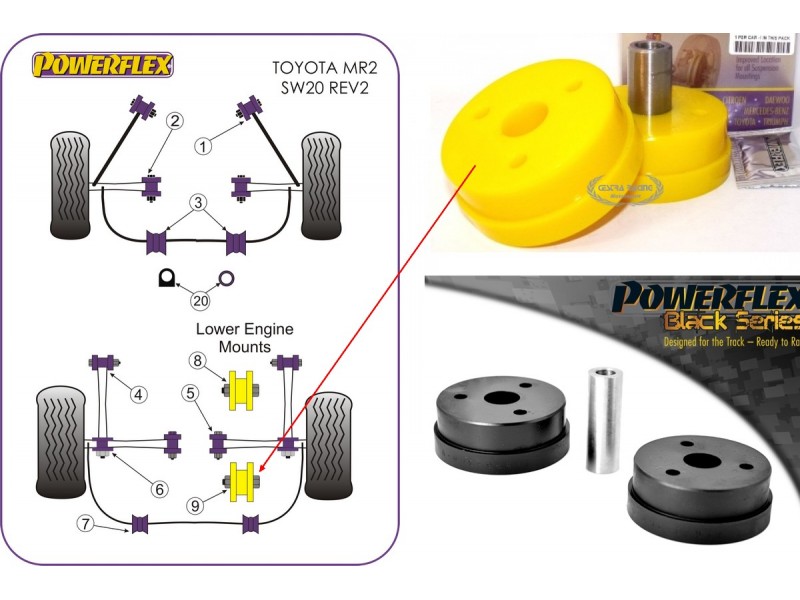 TOYOTA - MR2 SW20 REV 2-5 (1991>1999) (KIT 1 PEZZO)