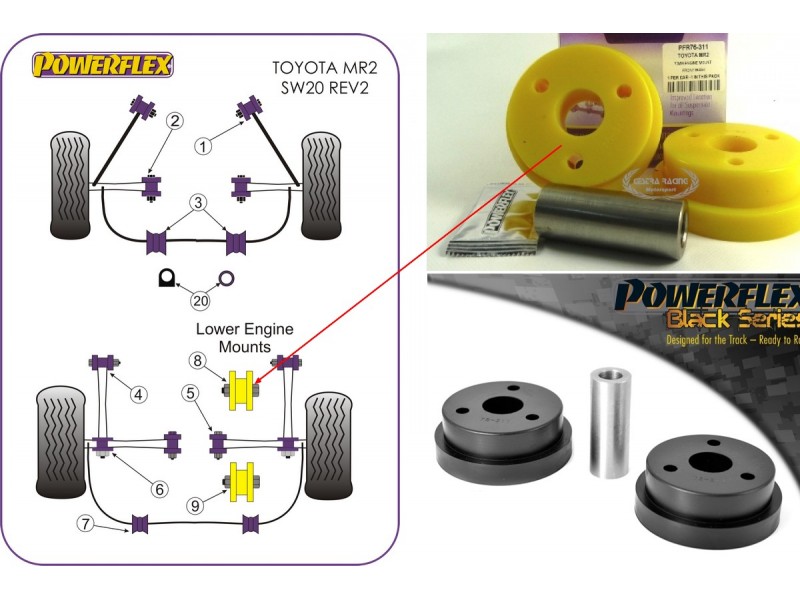 TOYOTA - MR2 SW20 REV 2-5 (1991>1999) (KIT 1 PEZZO)