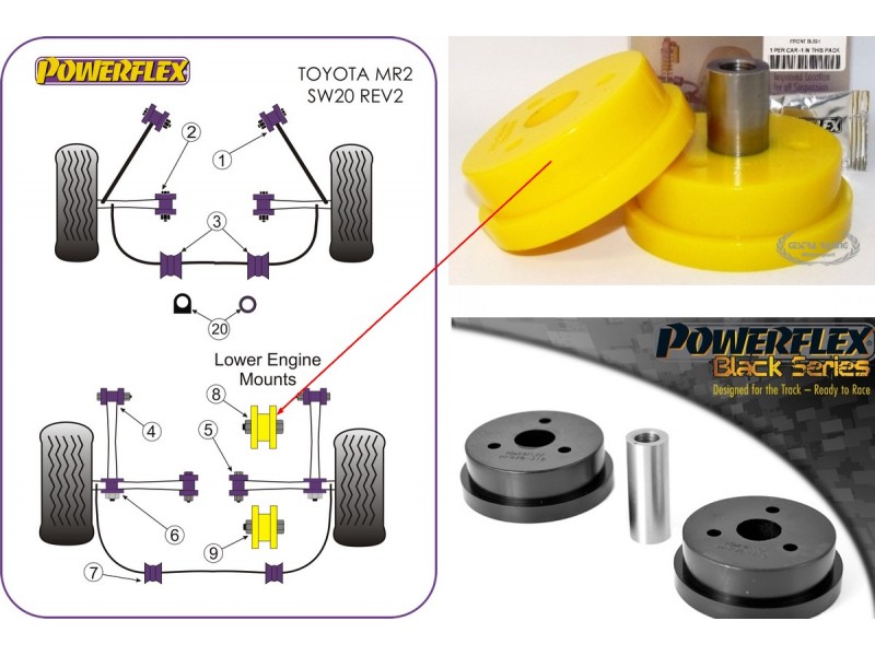 TOYOTA - MR2 SW20 REV 2-5 (1991>1999) (KIT 1 PEZZO)