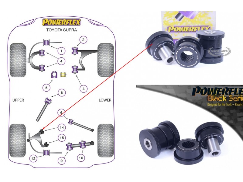 TOYOTA - SUPRA 4 JZA80 (1993>2002) (KIT 2 PEZZI)