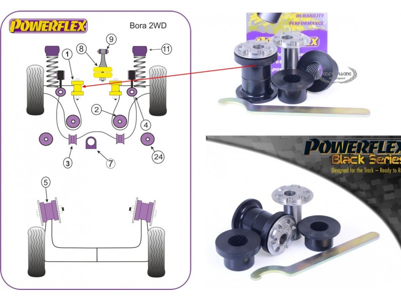 VOLKSWAGEN - BORA 2WD (1997>2006) (KIT 2 PEZZI)