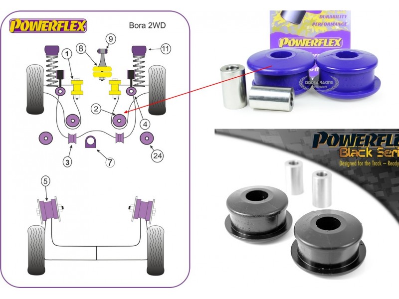 VOLKSWAGEN - BORA 2WD (1997>2006) (KIT 2 PEZZI)