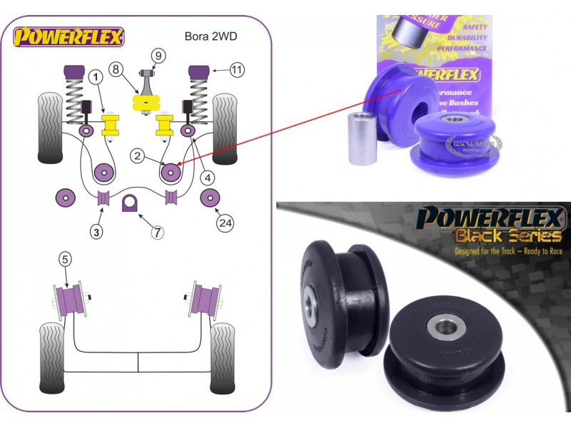 VOLKSWAGEN - BORA 2WD (1997>2006) (KIT 2 PEZZI)