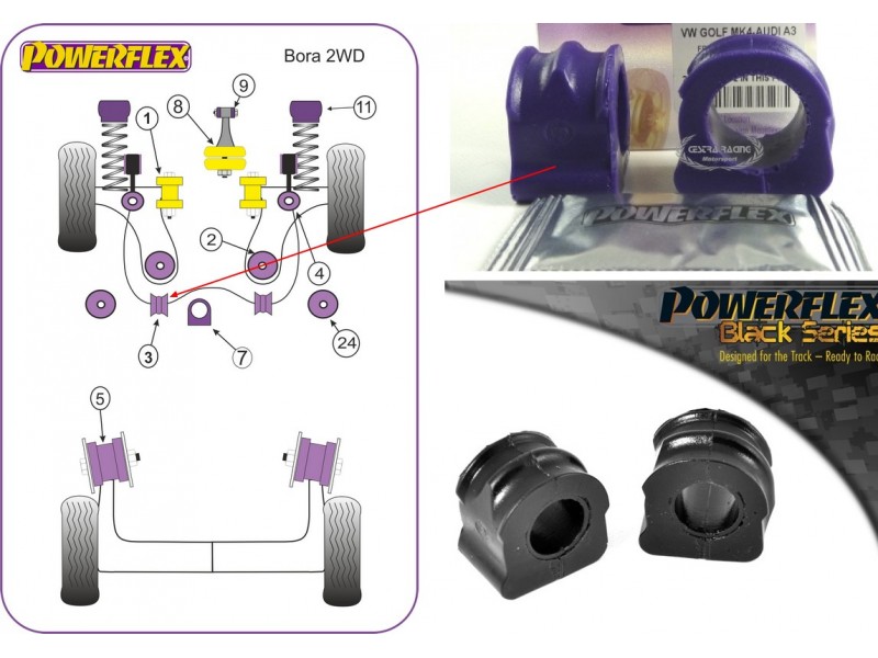 VOLKSWAGEN - BORA 2WD (1997>2006) (KIT 2 PEZZI)