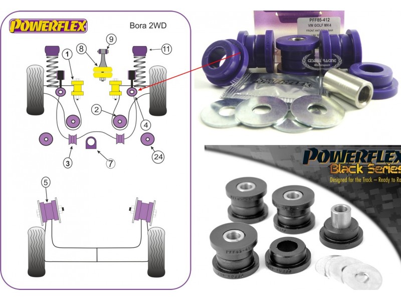 VOLKSWAGEN - BORA 2WD (1997>2006) (KIT 2 PEZZI)