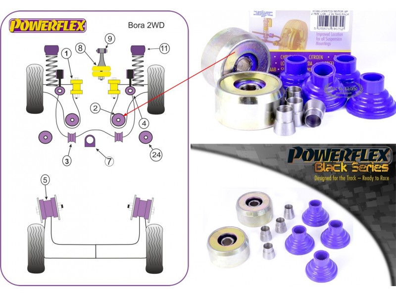 VOLKSWAGEN - BORA 2WD (1997>2006) (KIT 2 PEZZI)