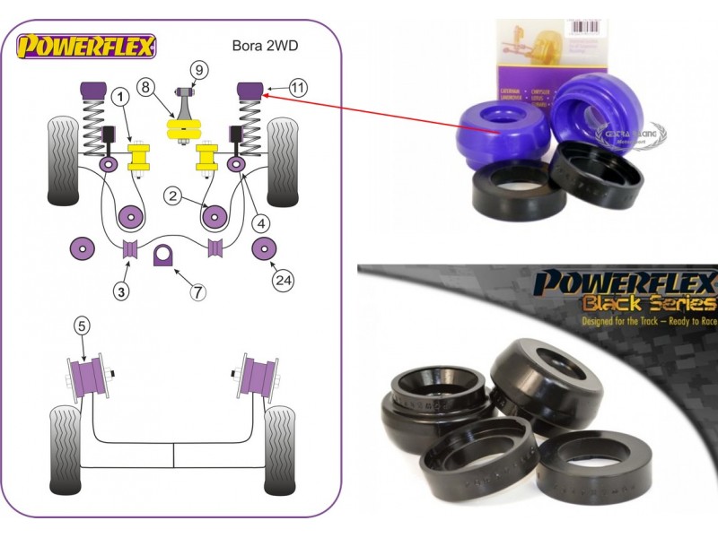 VOLKSWAGEN - BORA 2WD (1997>2006) (KIT 2 PEZZI)