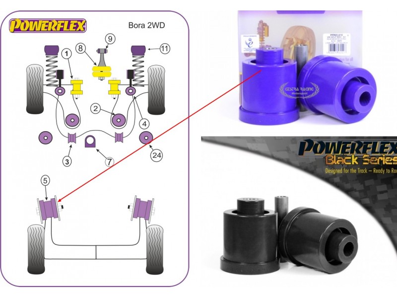 VOLKSWAGEN - BORA 2WD (1997>2006) (KIT 2 PEZZI)