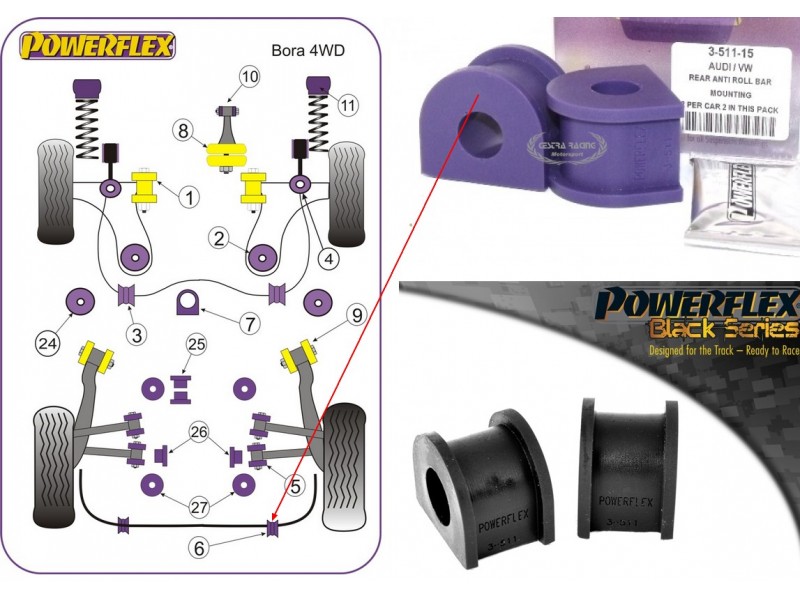 VOLKSWAGEN - BORA 4 MOTION (1999>2005) (KIT 2 PEZZI)