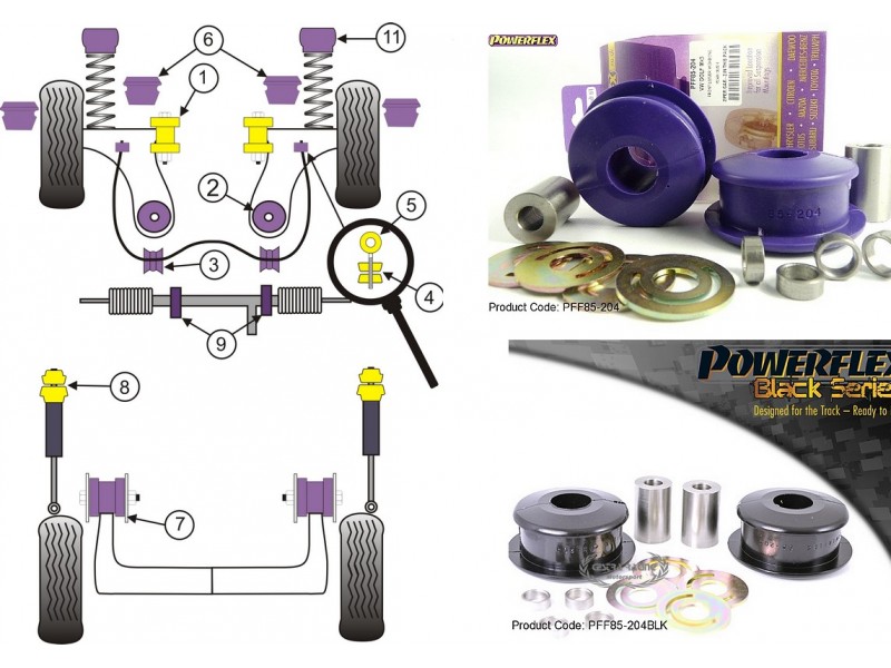 VOLKSWAGEN - GOLF III (1H) 2WD (1992>1998) (KIT 2 PEZZI)