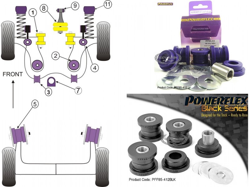 VOLKSWAGEN - GOLF IV (1J) 2WD (1997>2006) (KIT 2 PEZZI)