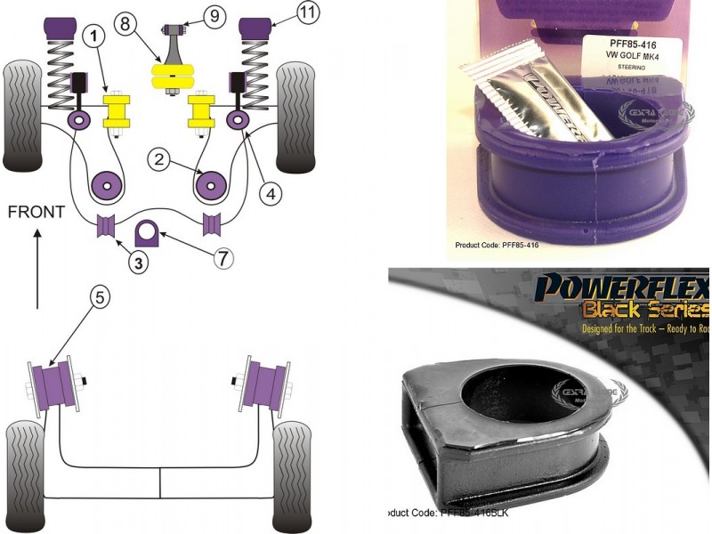 VOLKSWAGEN - GOLF IV (1J) 2WD (1997>2006) (KIT 1 PEZZO)