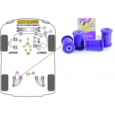 VOLKSWAGEN - T25/T3 T.2 - BENZ. 1.6/1.9/2.0/2.1 (MANU.+AUTOM.) (KIT 4 PEZZI)