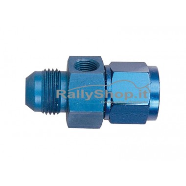 ADATTATORE FEMMINA- MASCHIO UNF CON FORO NPT ALLUM