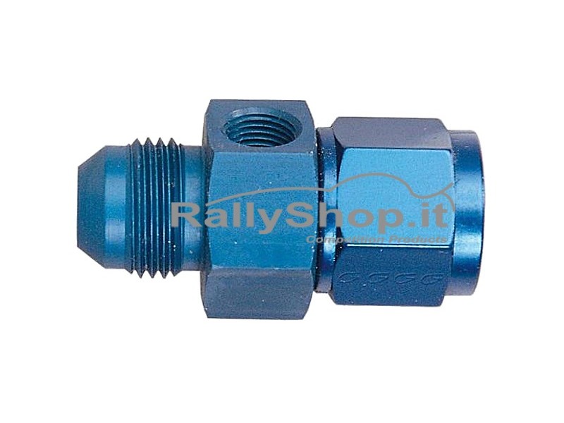 ADATTATORE FEMMINA- MASCHIO UNF CON FORO NPT ALLUMINIO