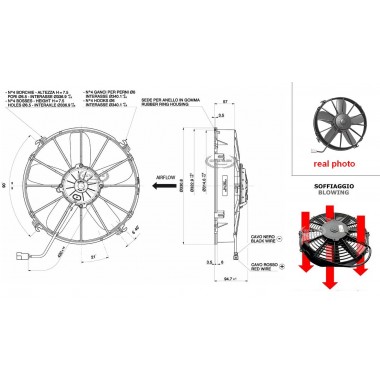 VENTOLA SOFFIANTE 12V (A13.9 - Ø 305MM - 2860M3/H)