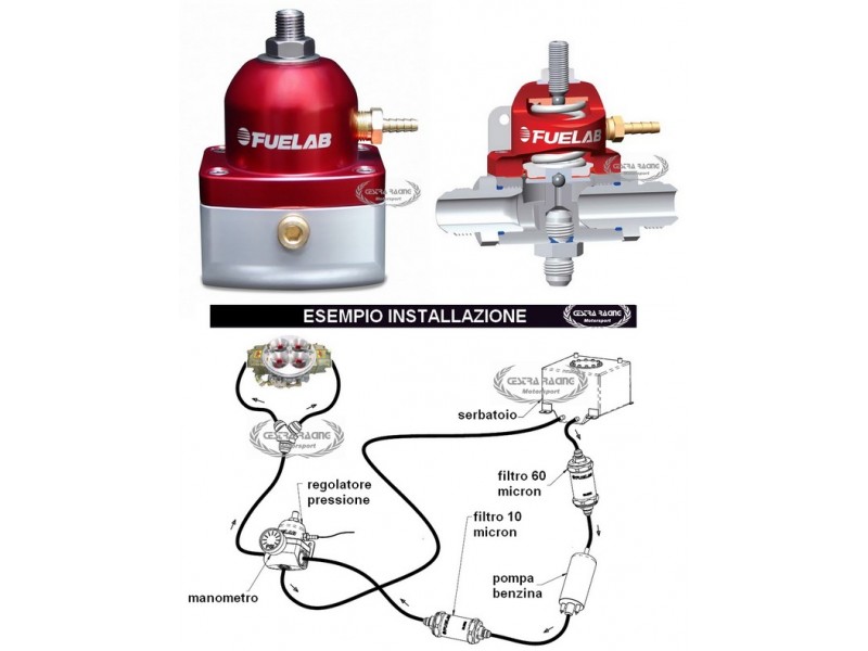 REGOLATORE PRESS. FUELAB - (DA 0.27 BAR A 0.82 BAR)