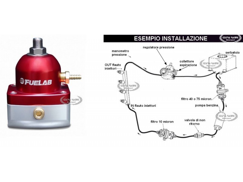 REGOLATORE PRESS. FUELAB - IN LINEA -(DA 1.7 BAR A 6.2 BAR)