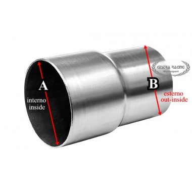 TUBO DI RIDUZIONE SU MISURA LUNGHEZZA 110MM