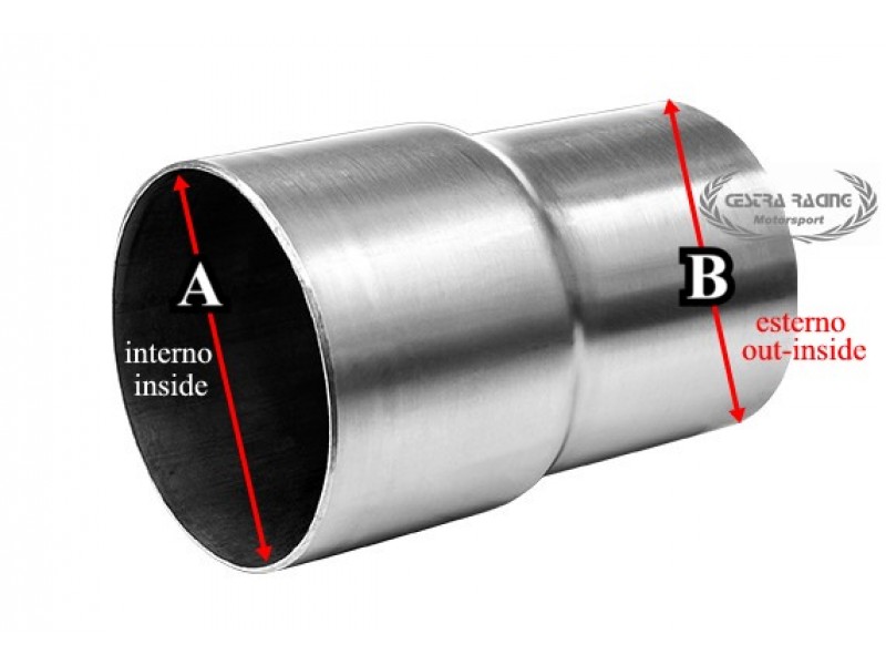 TUBO DI RIDUZIONE SU MISURA LUNGHEZZA 110MM