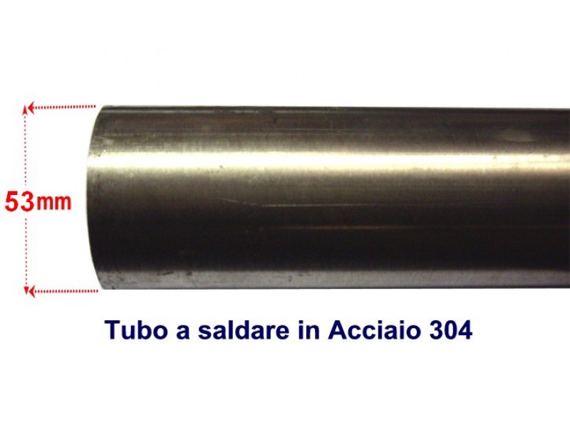 TUBO IN ACCIAIO 304 - Ø ESTERNO 53MM - * 1MT