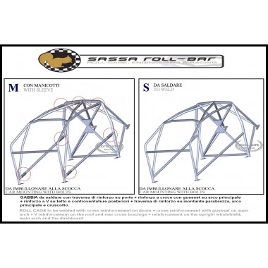 ROLL BAR FIA-J  Citroen VISA 1000 PISTE 4x4 1984>1985