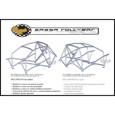 ROLL BAR FIA-J - Alfa 147 (2/4 porte) 2000-2010 ( da saldare)